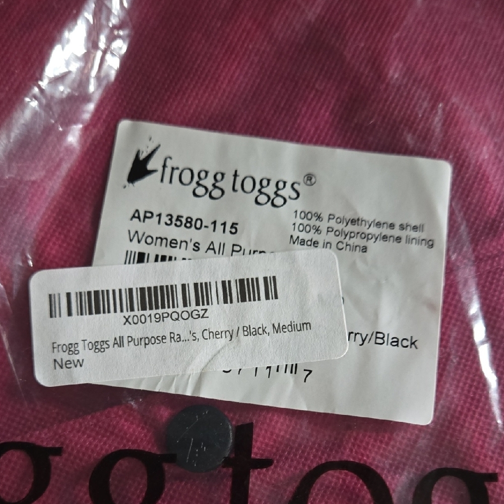 Frogg Toggs Pink Rain Jacket And PANTS - Picture 2 of 2